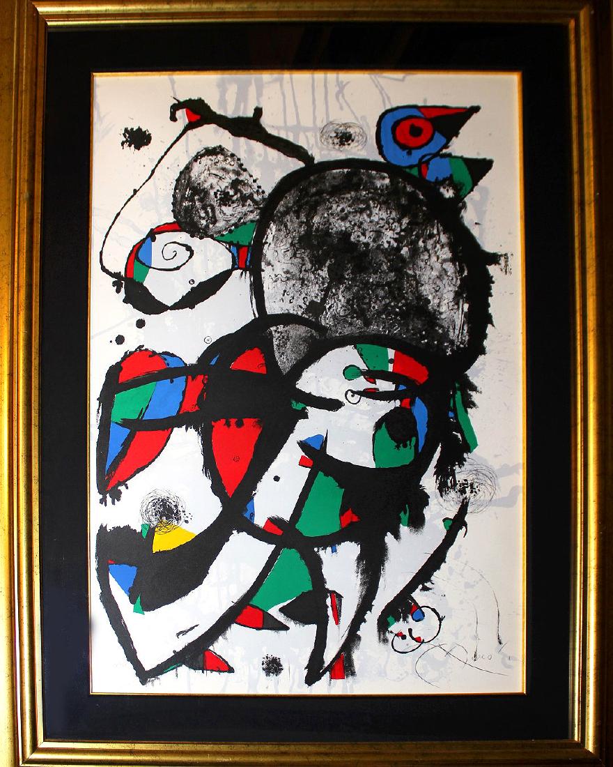 Joan Miro (SPANISH 1893–1983) color lithograph - signed (1 of 4)