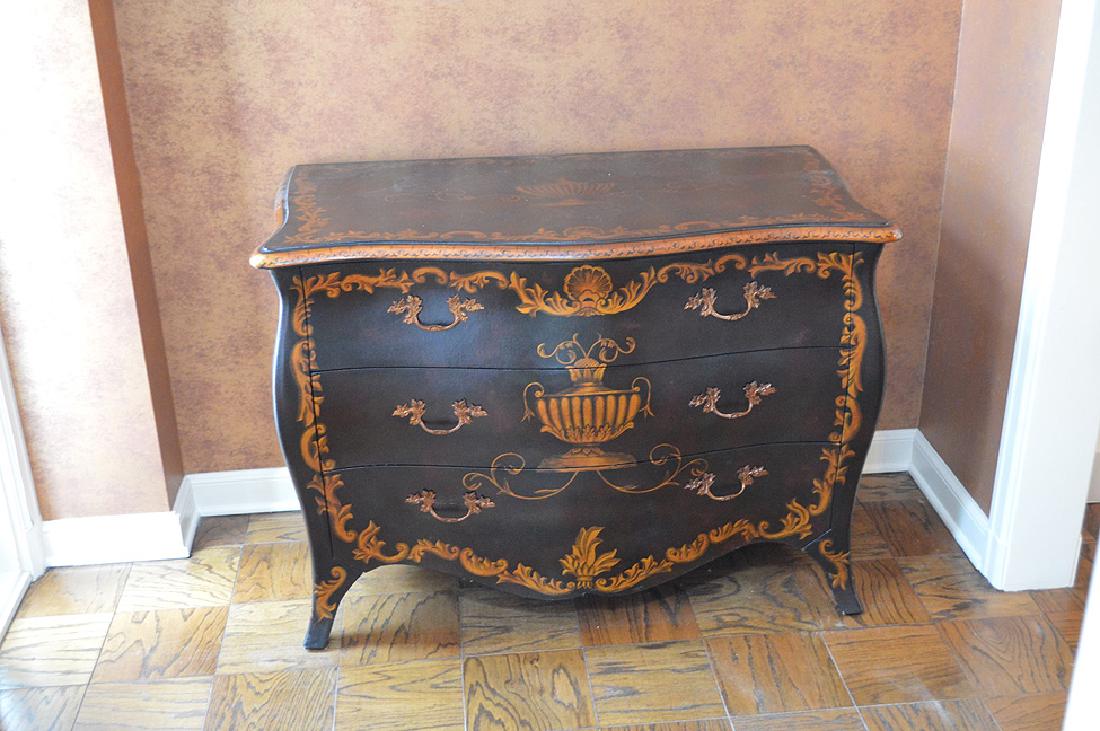 Maitland Smith 3 drawer Bombay style chest with a (1 of 2)