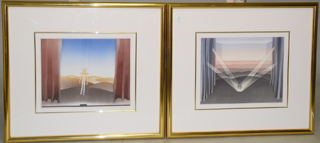 2 Lithographs by Jean-Michel Folon (BELGIAN, 1934–2005) (1 of 4)