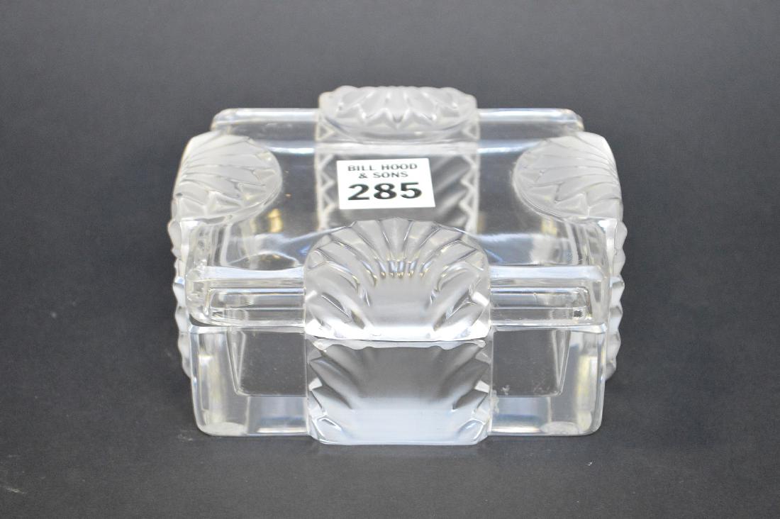 Lalique crystal box, 2 1/2"h x 4"w (1 of 4)