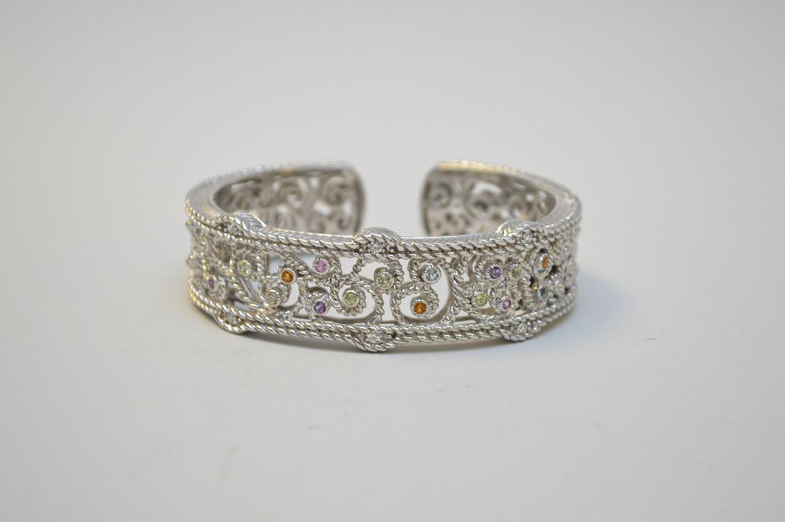 JUDITH RIPKA STERLING SILVER BRACELET- Bracelet is (1 of 3)