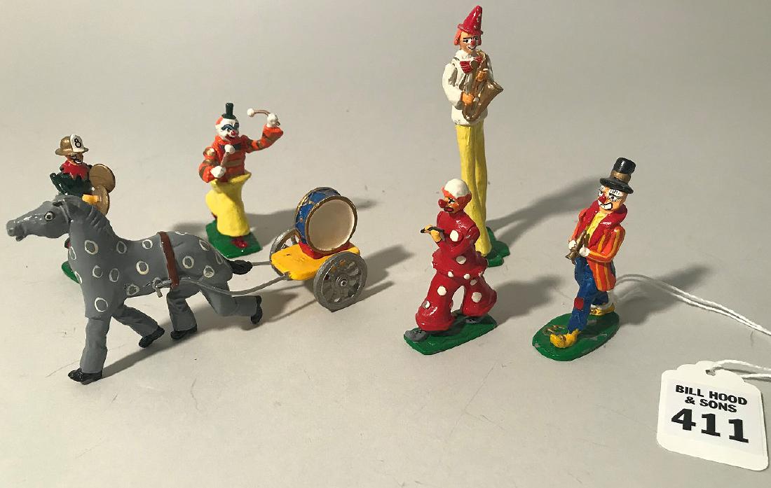 WALT DINNEN CIRCUS FIGURES - 6 pieces. Includes: five (1 of 10)