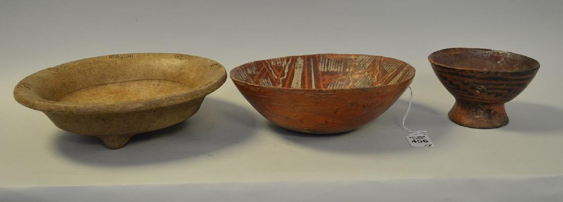 THREE PRE-COLUMBIAN POTTERY VESSELS - This lot of (1 of 7)