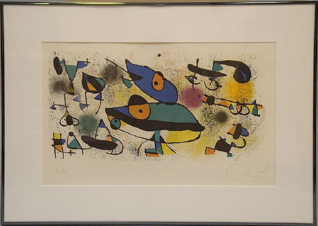 Joan Miró (SPANISH, 1893–1983) Abstract Lithograph, HC (1 of 5)