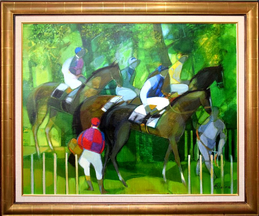 Camille Hilaire (French, 1916-2004) oil on canvas, (1 of 5)