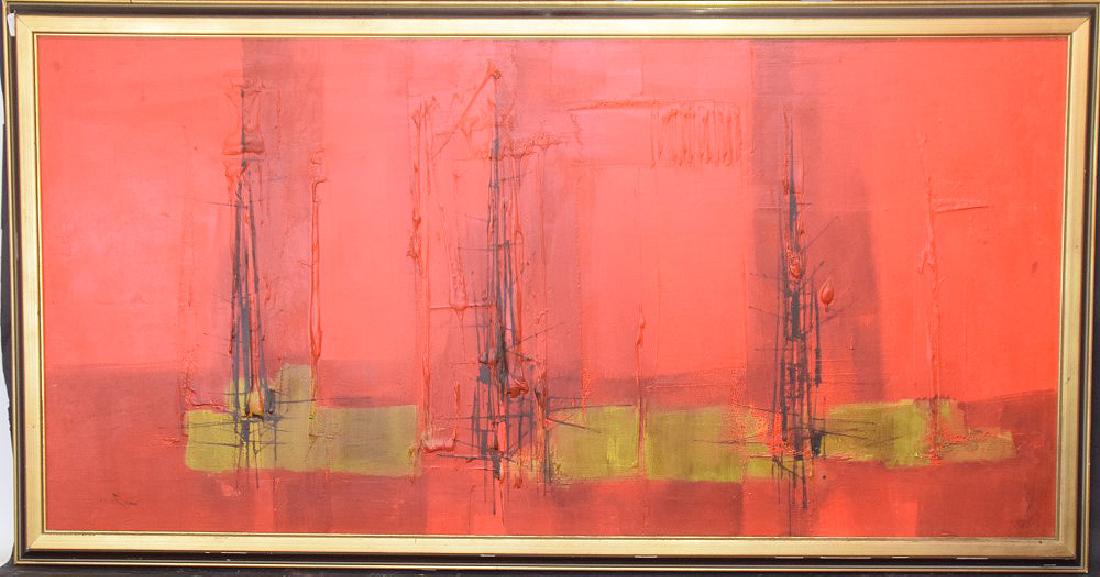 Walter Edwin McCown  (1932 - 1994) Modern oil on board, (1 of 4)