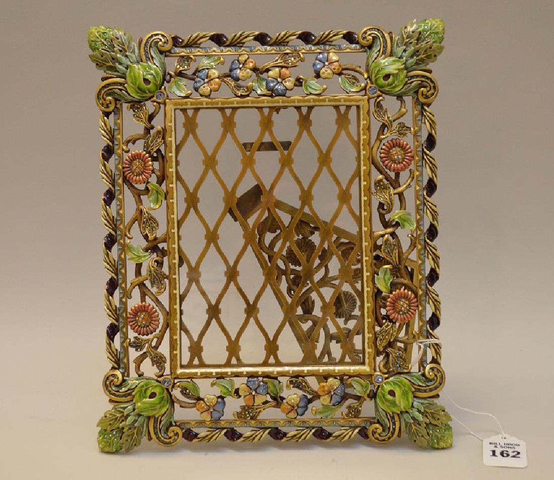 Jay Strongwater Bronze & Enamel Picture Frame. (1 of 6)