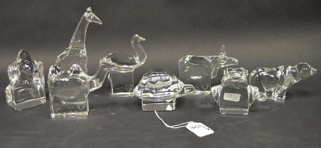 8 Orrefors Crystal Paperwieghts.  Condition: good with (1 of 4)