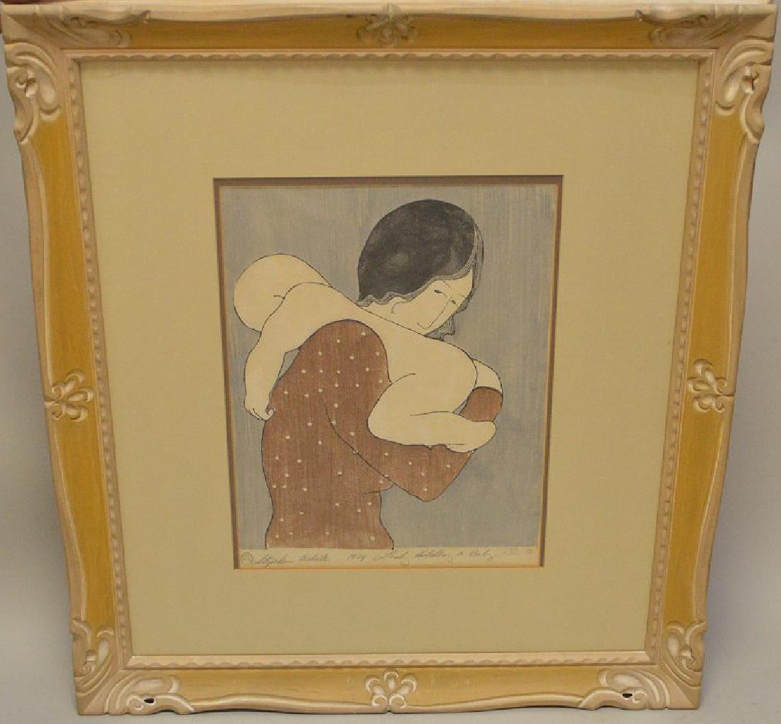 Stephen White (North Carolina, born 1939) woodblock (1 of 6)