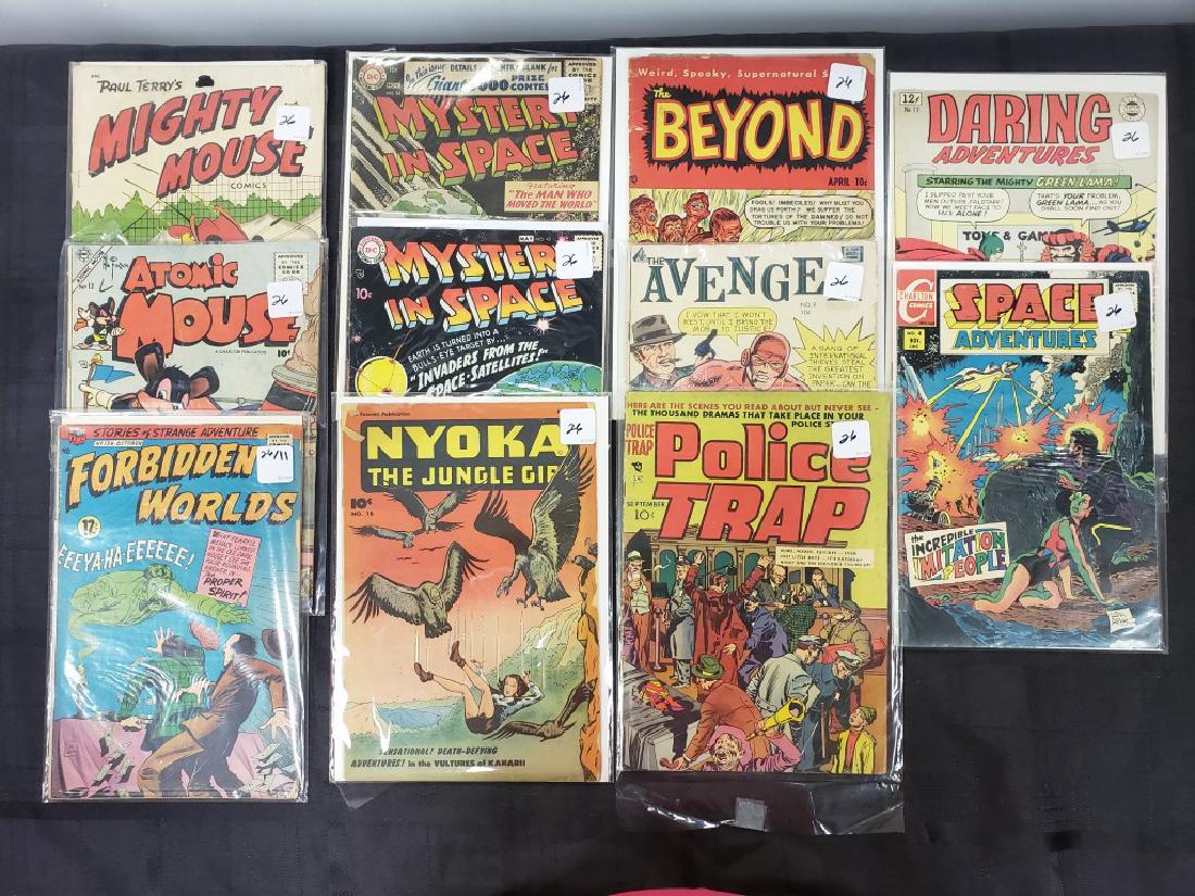 Lot of Eleven Assorted Comics including “Mighty Mouse”, (1 of 12)