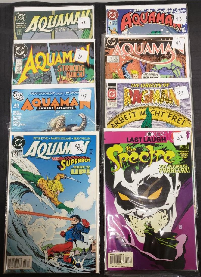 Lot of Eight Assorted DC Comics including “Aquaman”, (1 of 9)