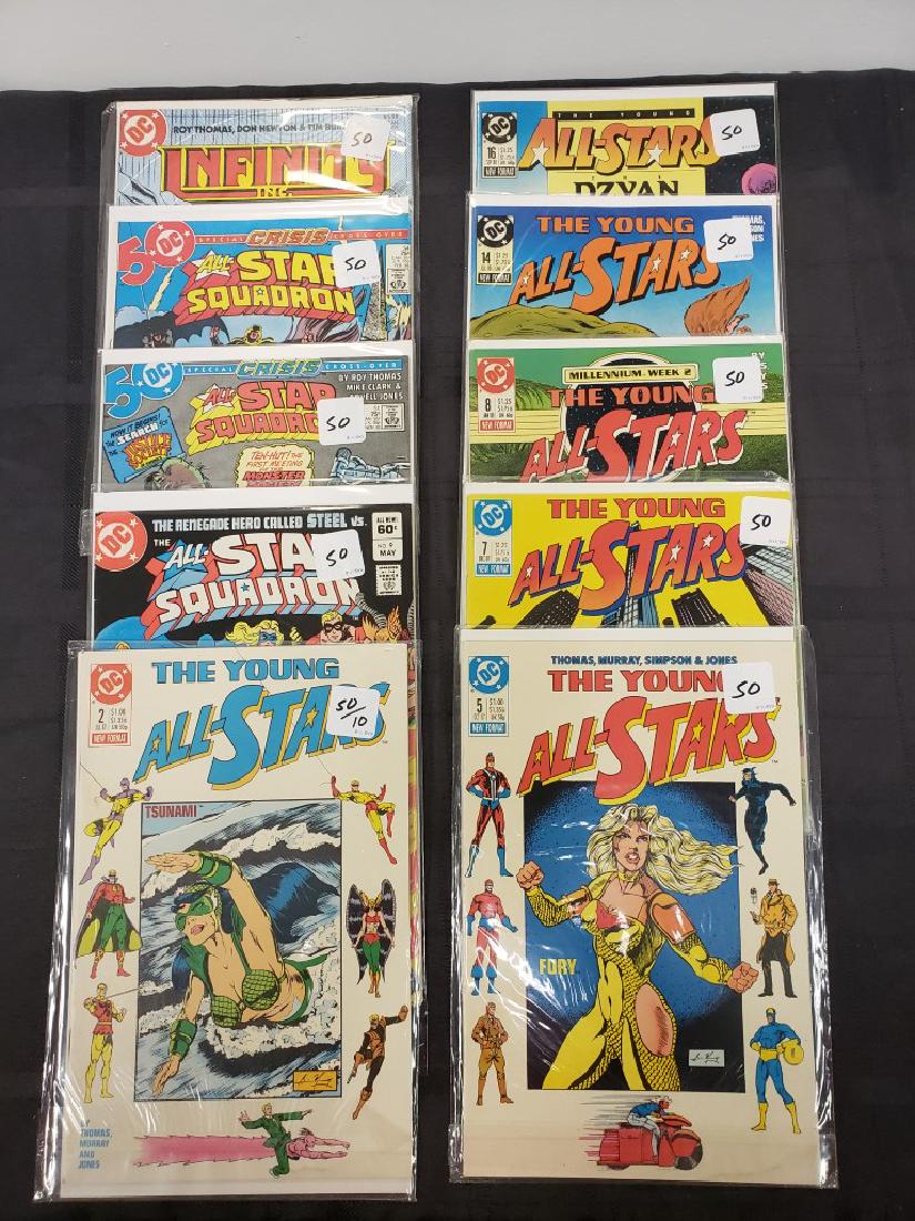 Lot of Ten Assorted DC Comics including “The Young (1 of 11)