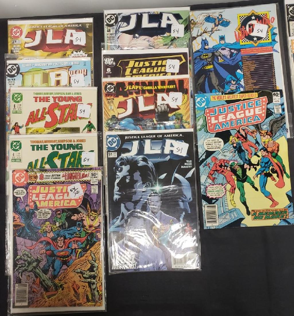 Lot of Eleven Assorted DC Comics including “Justice (1 of 12)