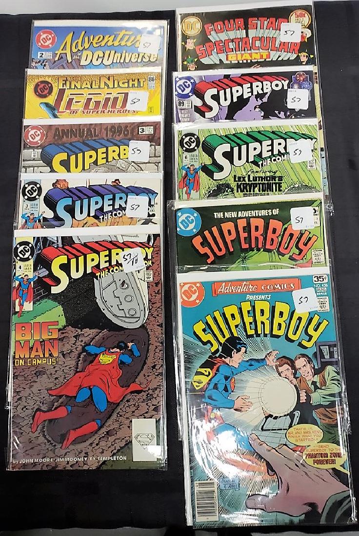Lot of Ten Assorted DC Comics including “SuperBoy”, (1 of 12)