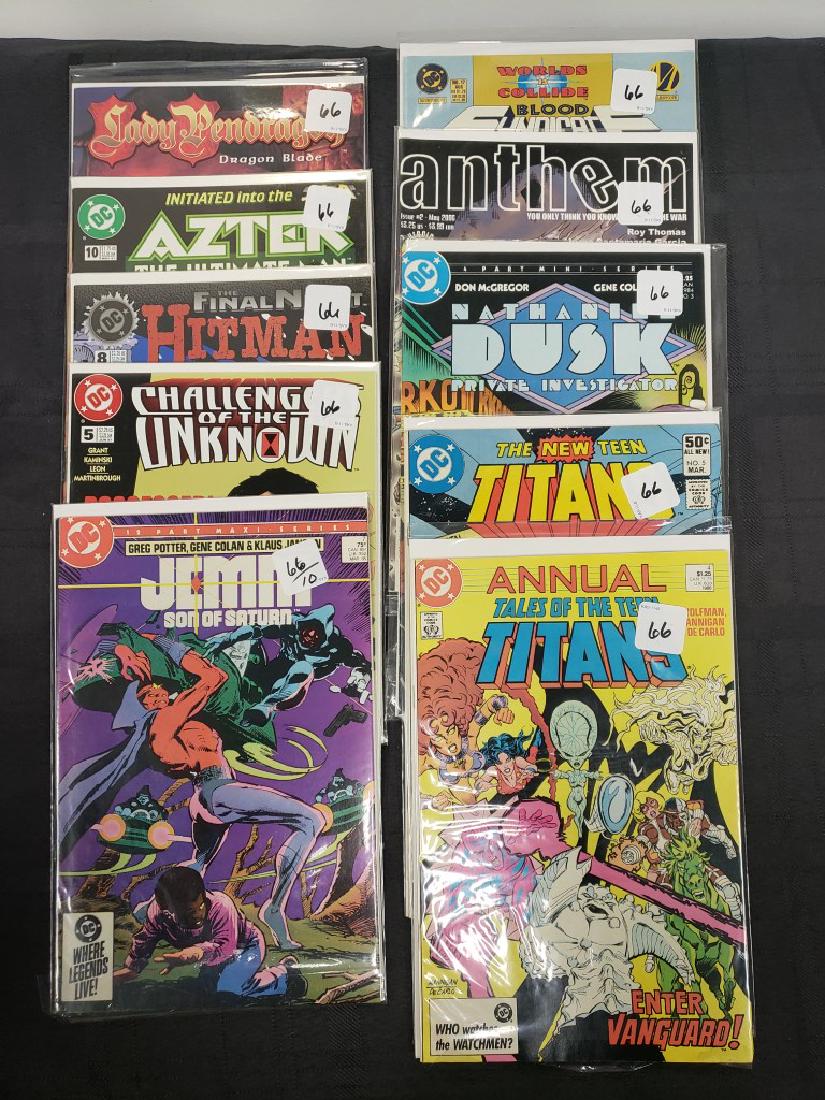 Lot of Ten DC Comics including “Teen Titans”, “Jemm Son (1 of 11)