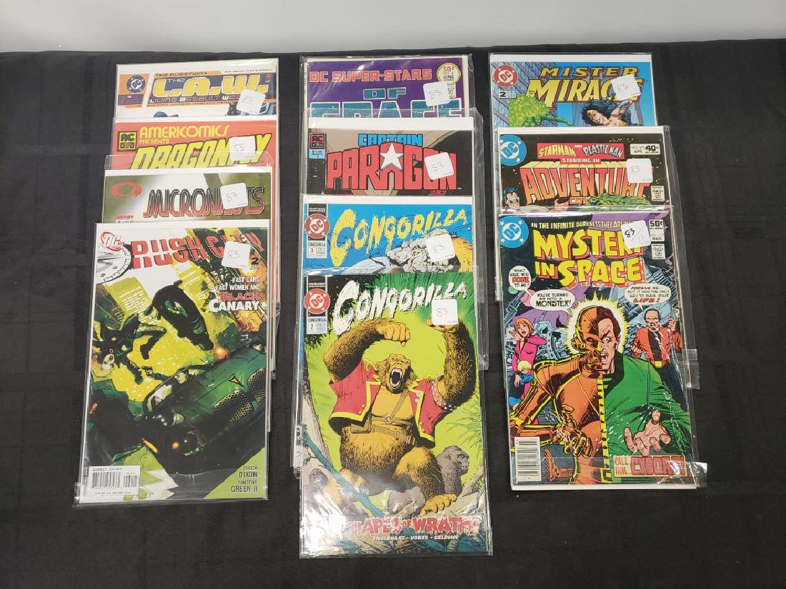 Lot Eleven Assorted DC Comics including “Rush City”, (1 of 12)