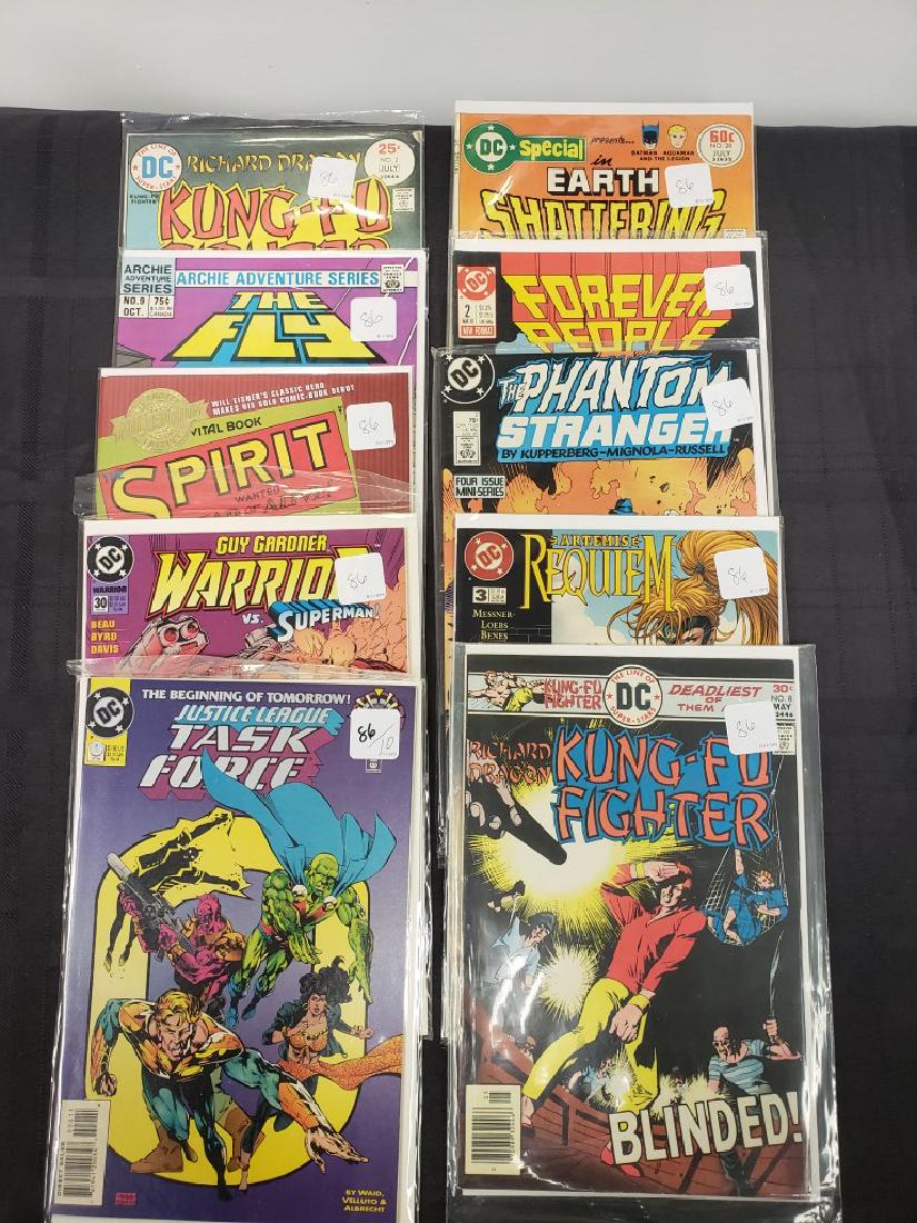 Lot of Ten Assorted DC Comics including “Kung Fu (1 of 11)