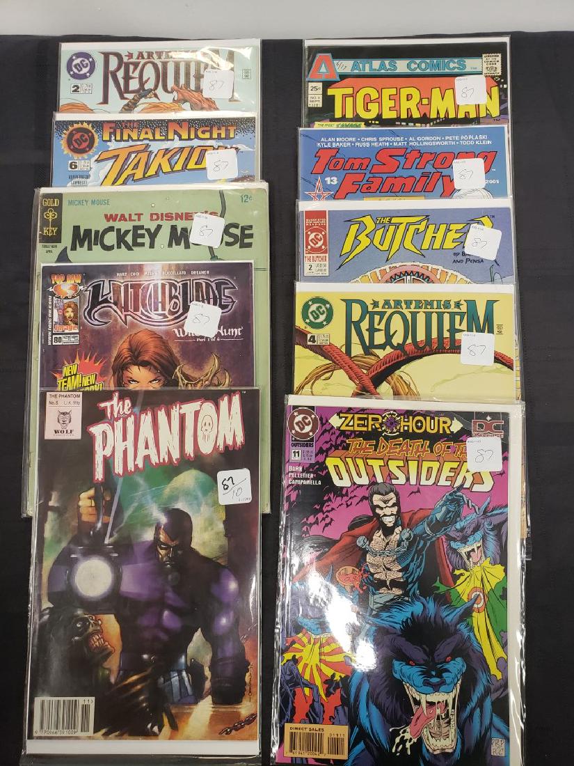 Lot of Ten Assorted Comics including “Mickey Mouse”, (1 of 12)