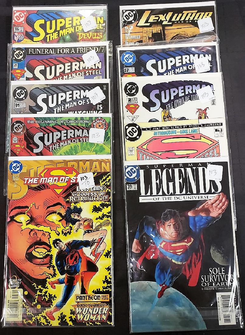 Lot of Ten DC Comics “Superman”; Condition: Overall (1 of 11)