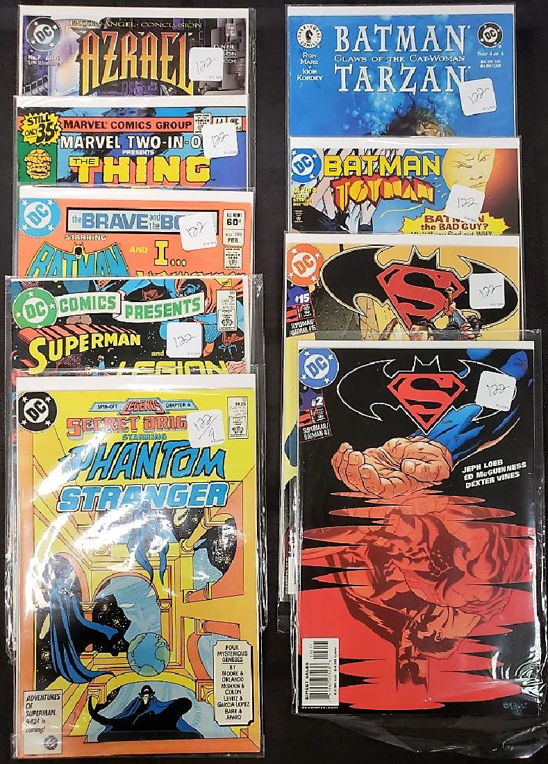 Lot of Ten Assorted DC and Marvel Comics including (1 of 10)