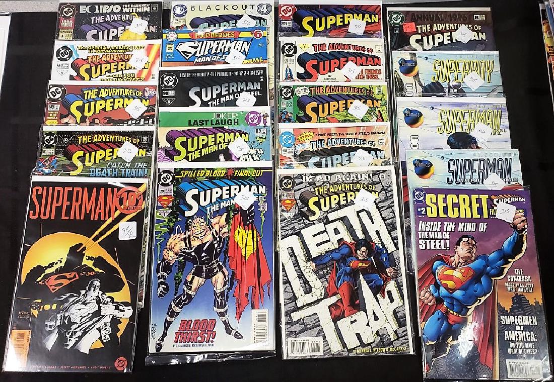 Lot of Twenty “Superman” and “Superboy” DC Comics; (1 of 20)
