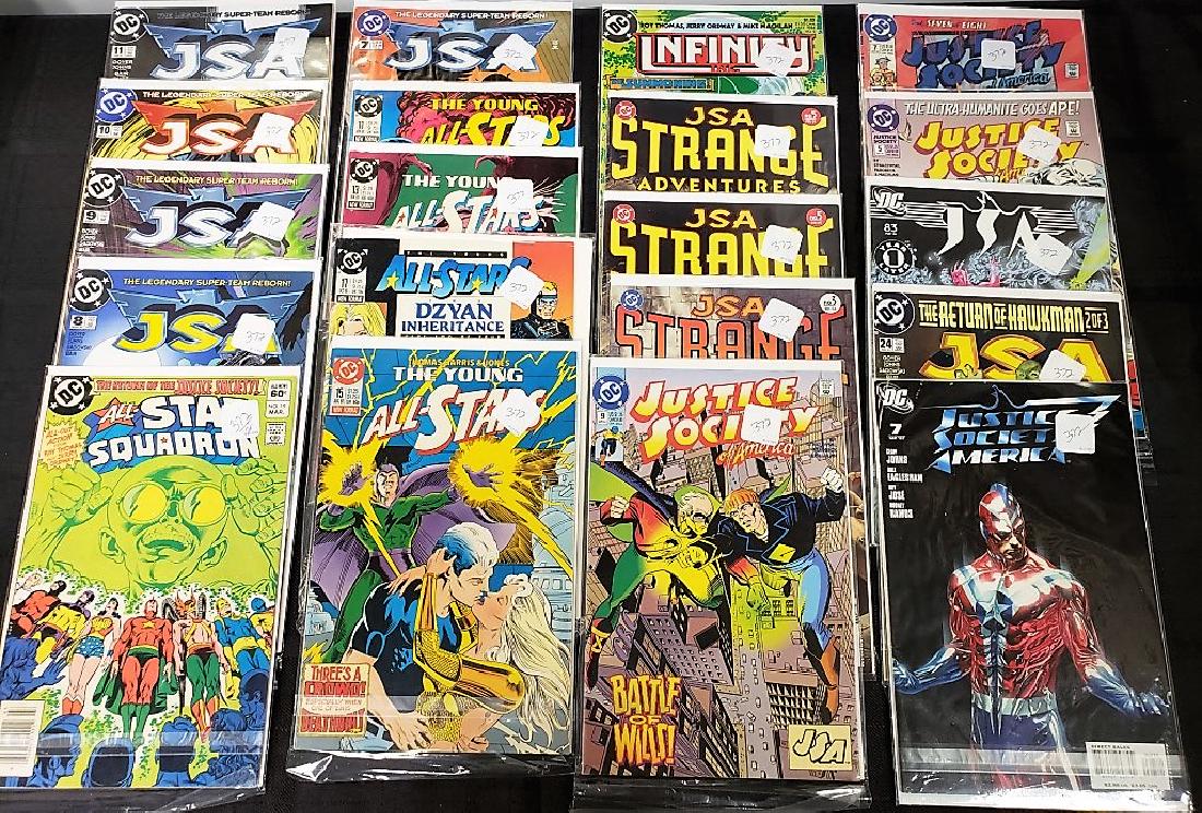 Lot of Twenty Assorted DC Comics including “Justice (1 of 20)