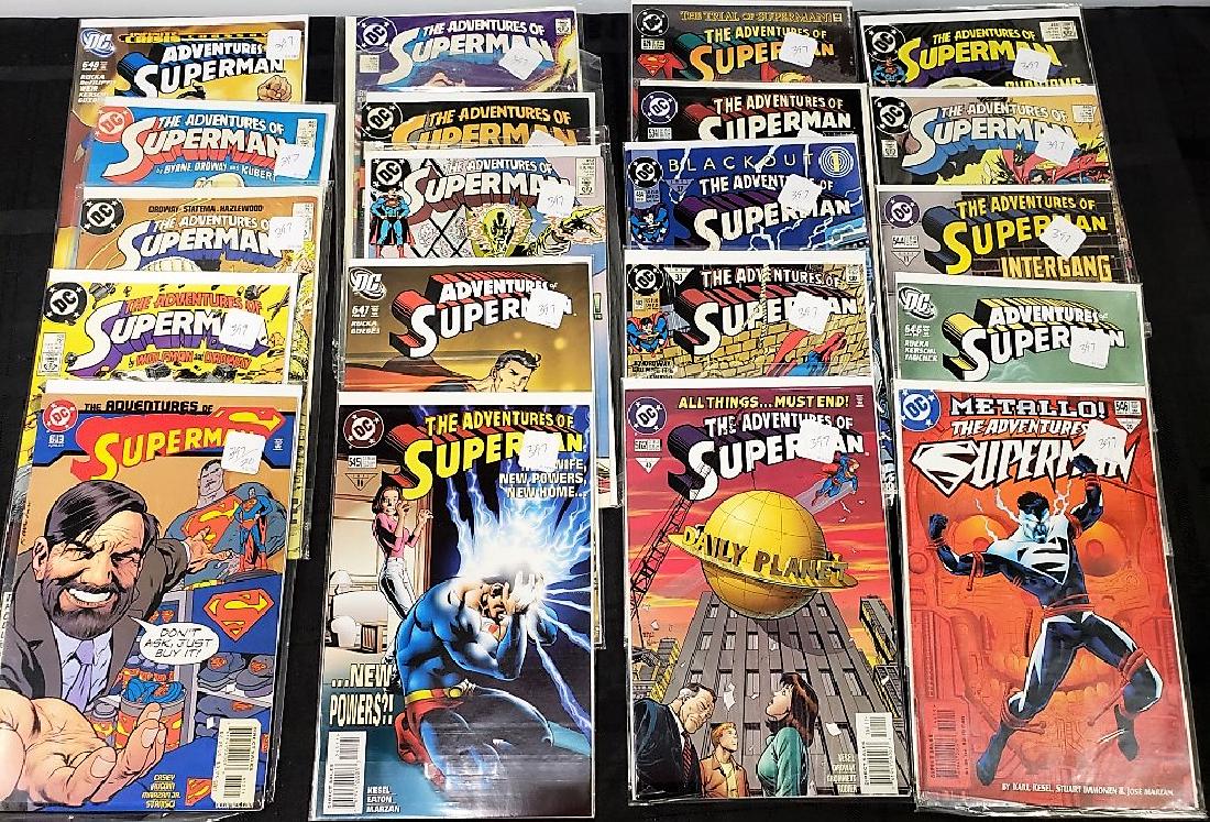 Lot of Twenty “Superman” DC Comics ; Condition: Overall: Lot of Twenty “Superman” DC Comics ; Condition: Overall Good and consistent with age, see photos for details.