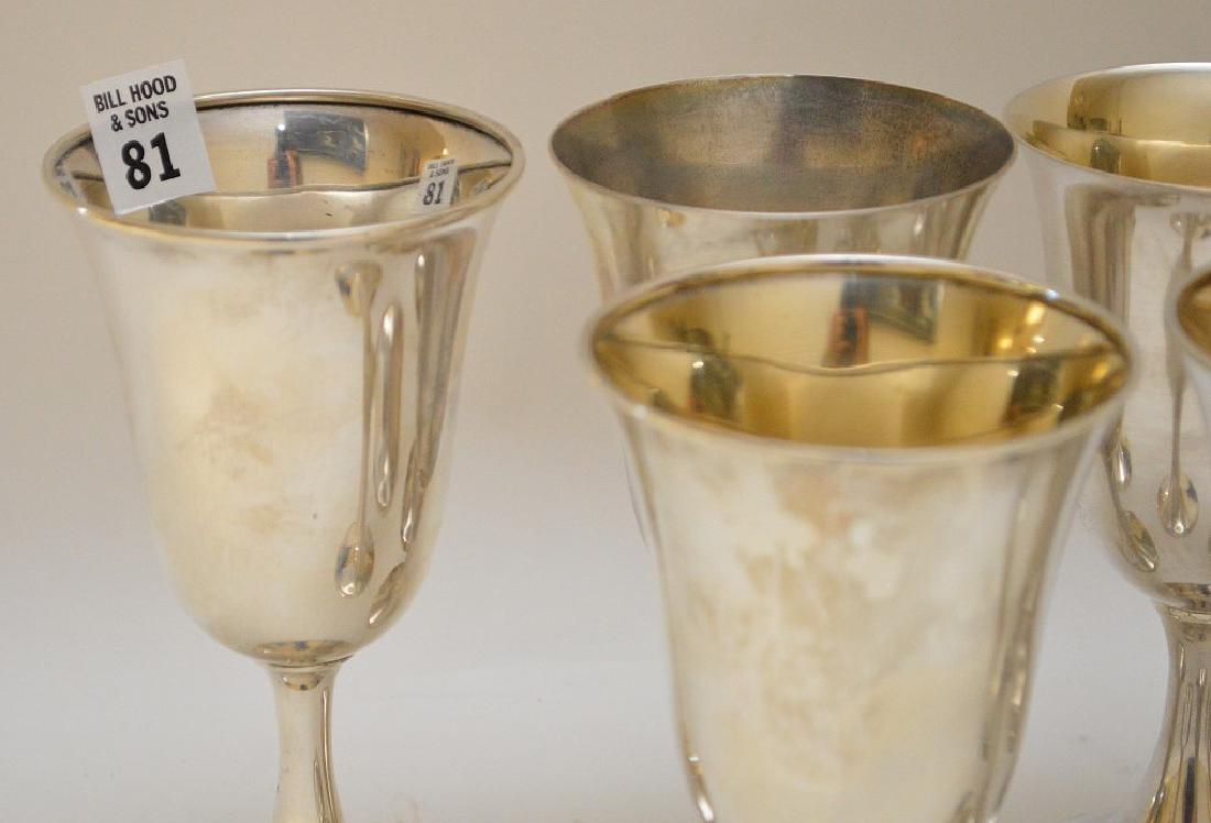8 sterling water goblets, Wallace, Reed & Barton, 32 (1 of 2)