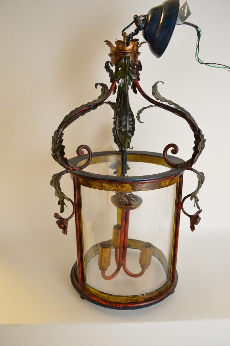 Italian designer chandelier by Ciani, painted Iron with (1 of 5)