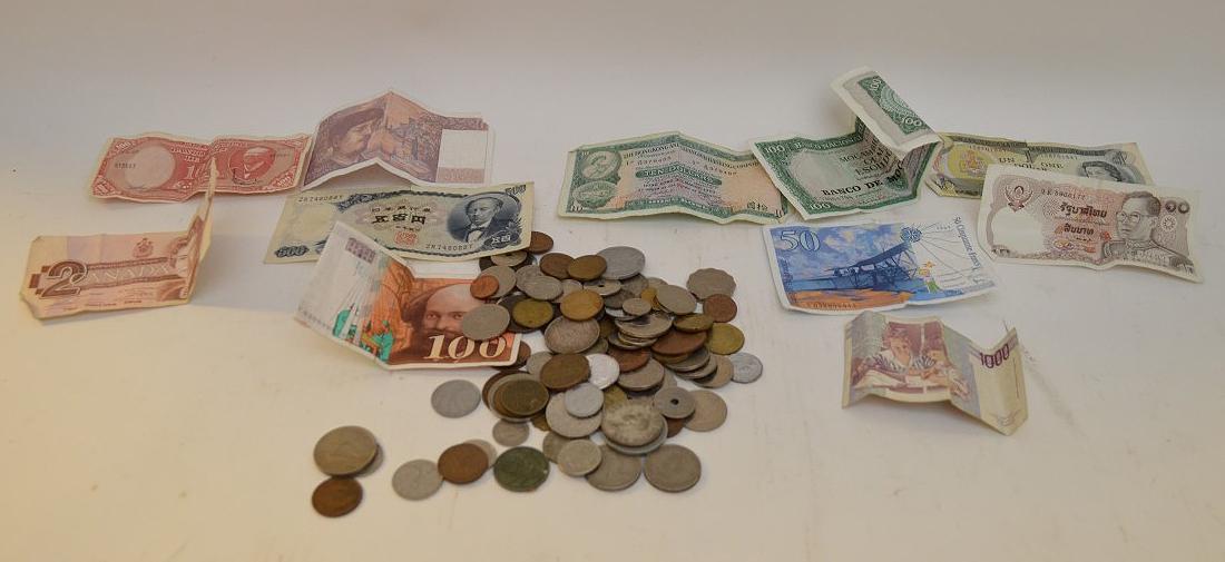 Lot of Foreign Money Coins and bills (sold as is) (1 of 12)