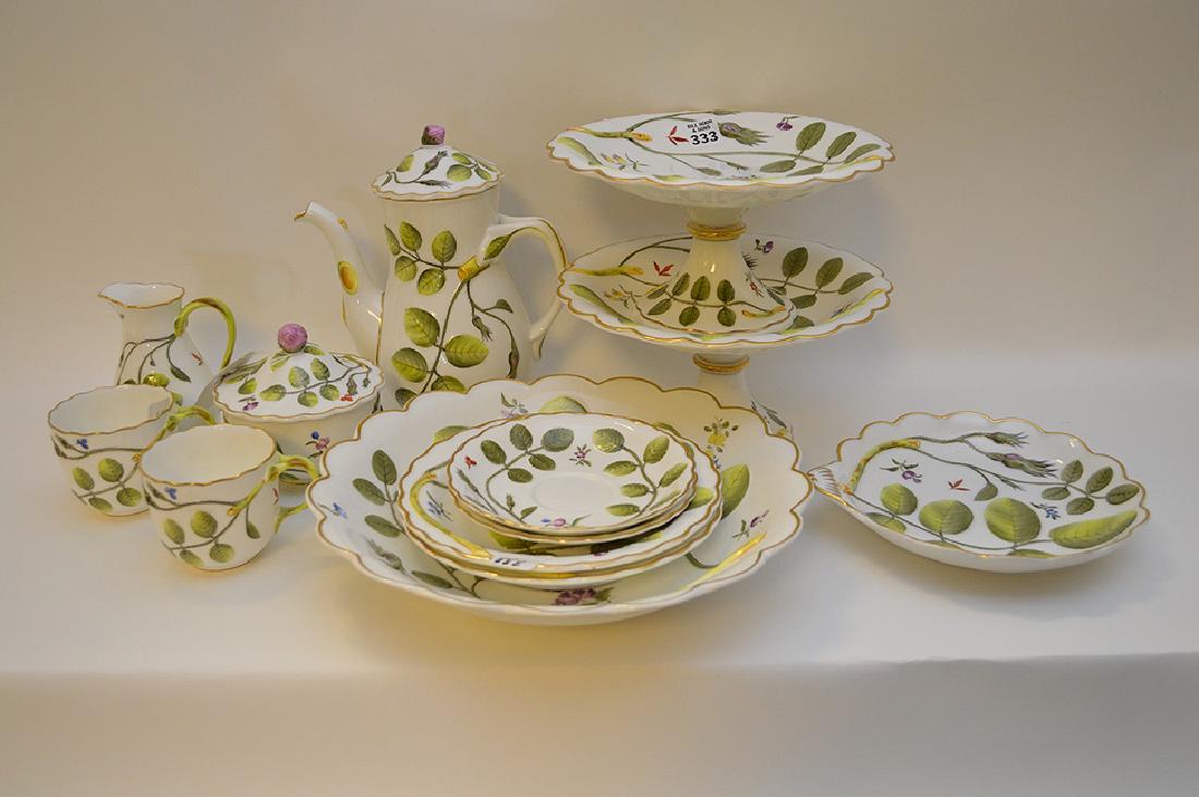 Royal Worcester dessert set, incl; 3 pc. Tea set, 2 (1 of 5)