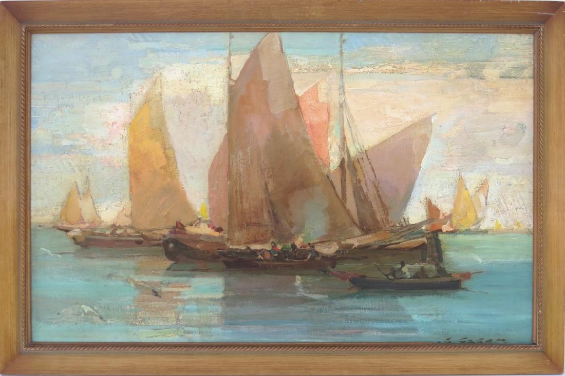 ETTORE CASER, (New York, 1880-1944), Oil/Board, (1 of 7)