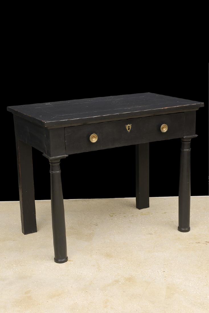 Antique French Empire Period Lacquered Console Table, (1 of 10)