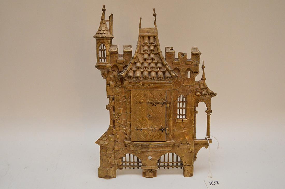 Antique Bronze Castle Picture Frame with hinged swing (1 of 7)