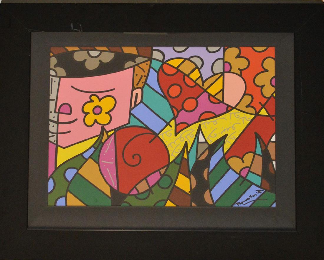 Romero Britto (Brazilian b. 1963) Acrylic on board, (1 of 6)