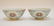 PAIR OF CHINESE PORCELAIN TEA BOWLS - Featuring a lotus