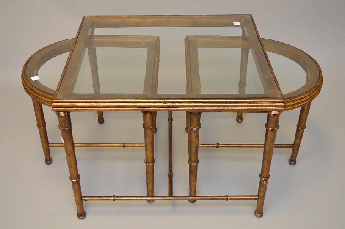 3pc, Twentieth Century burnished gold color coffee (1 of 5)