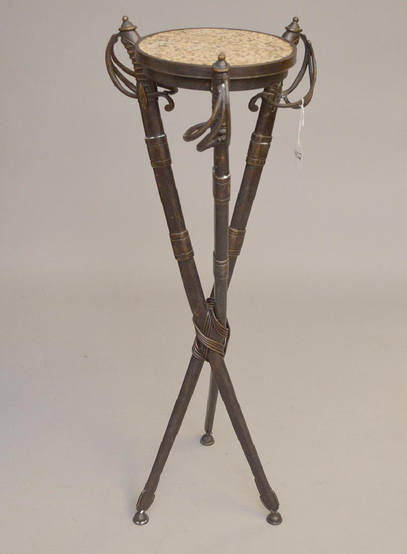 Bronze Sword Stand with marble top.  Condition: good. (1 of 6)