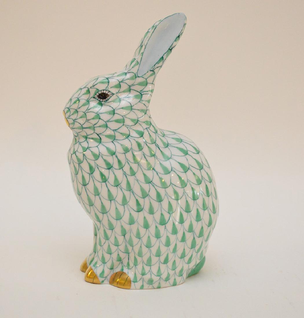 Herend green rabbit, 5 1/4"h (1 of 5)