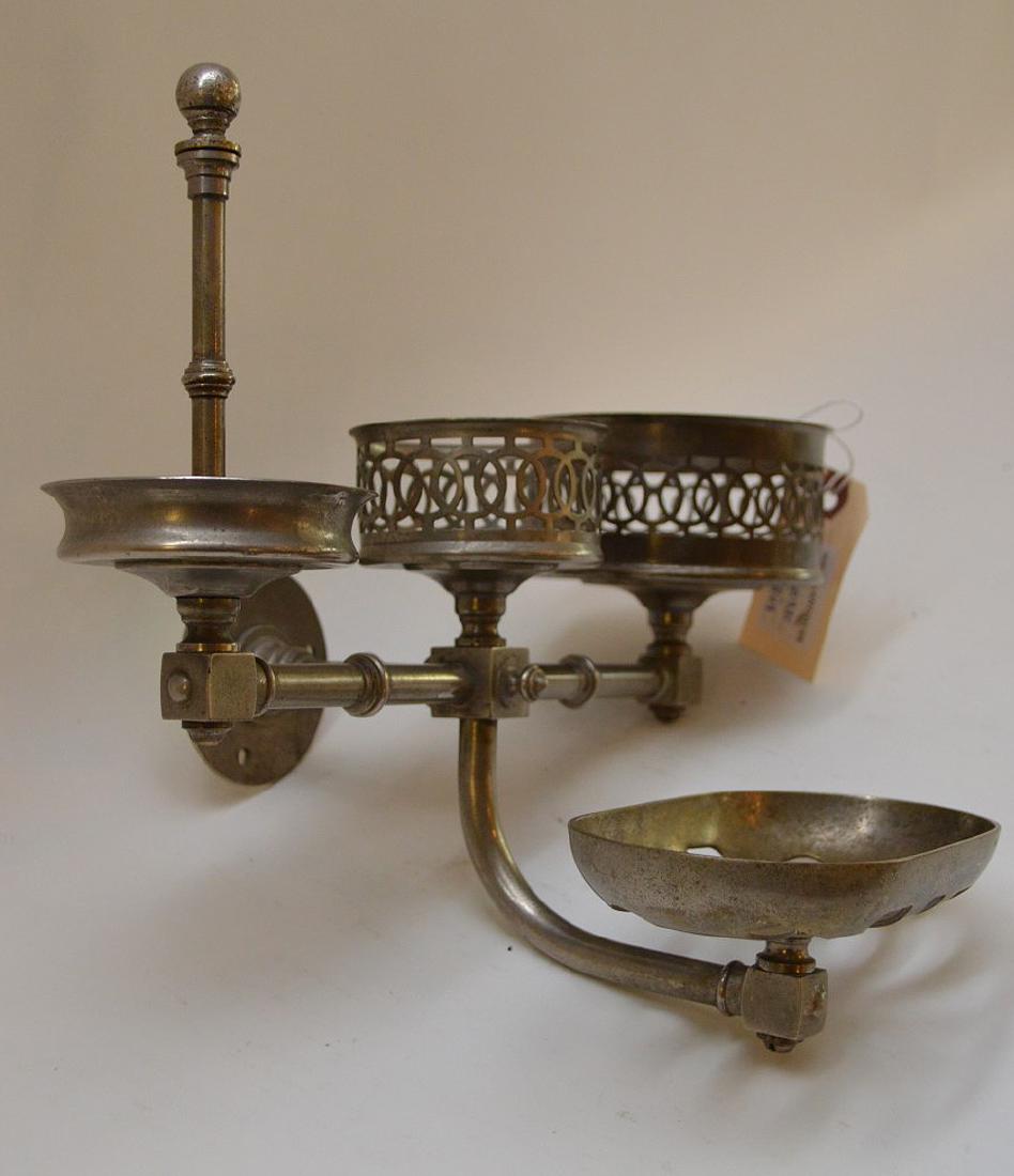 French Bathroom Fixture, nickel plated over brass (1 of 5)