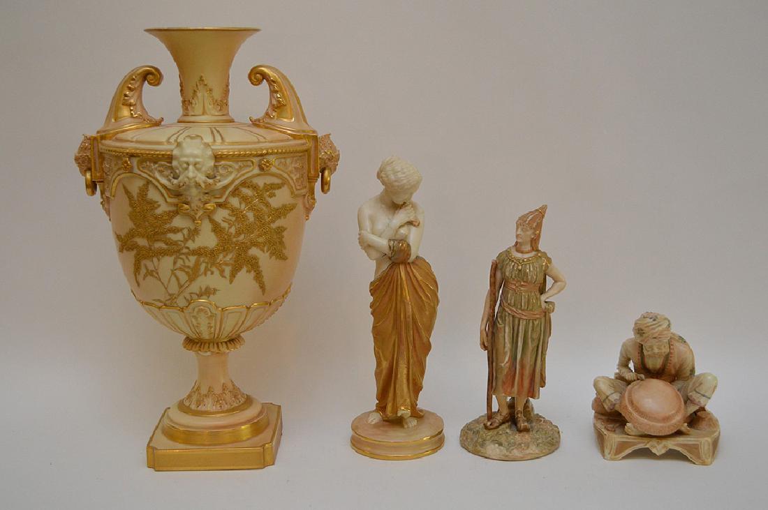 Lot of 4 Royal Worchester 3 Figurine 5"-9" one has an (1 of 12)