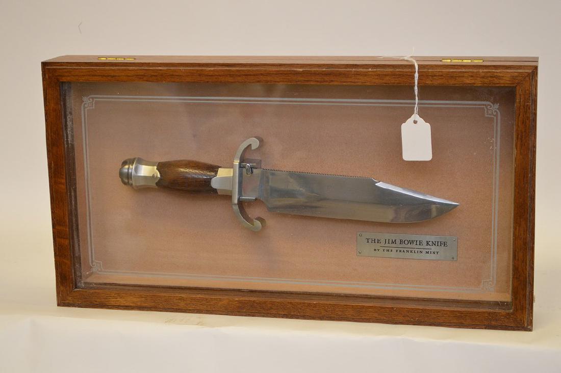 The Jim Bowie Knife Replica Walnut Handle, Inscribed
