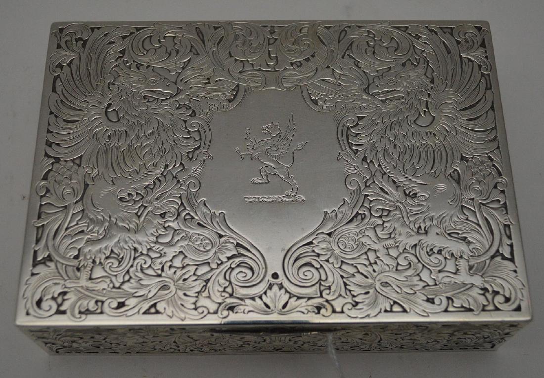 Gorham Sterling & Wood Box.  Condition: good with minor (1 of 6)