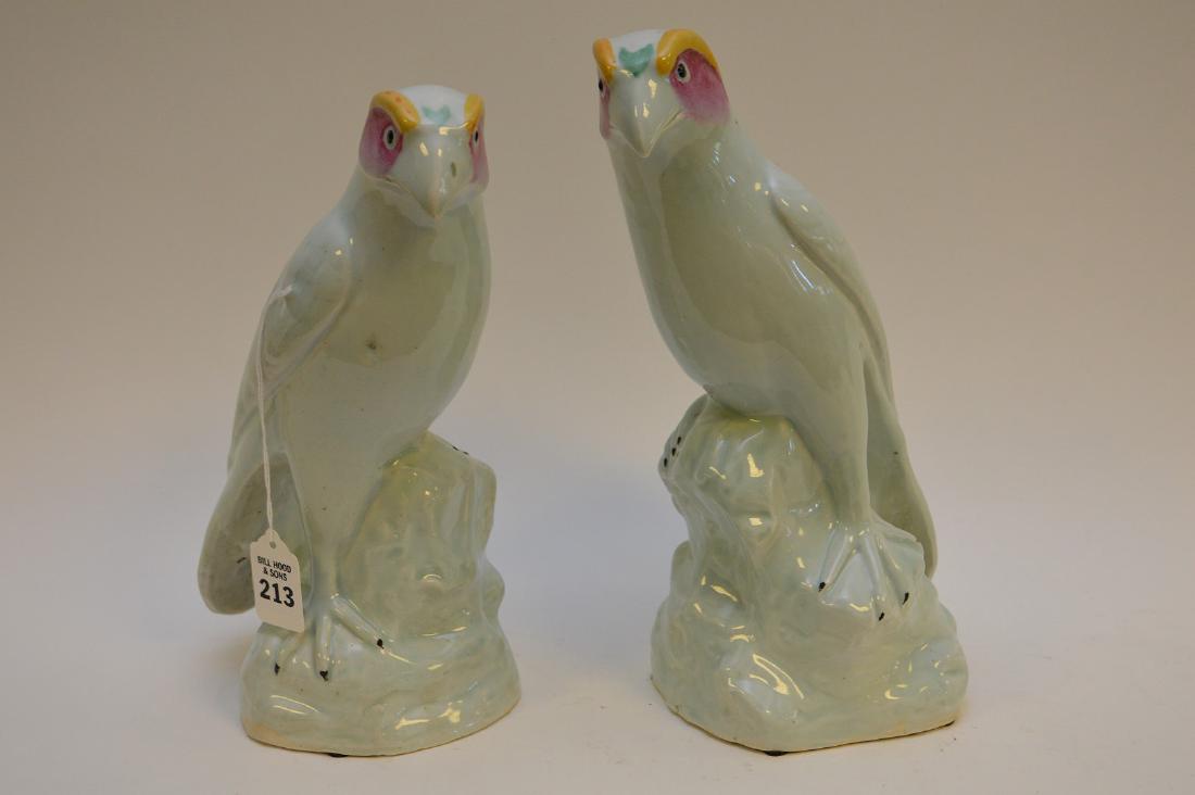 PAIR OF CHINESE PROCELAIN BIRDS. Condition good no (1 of 5)