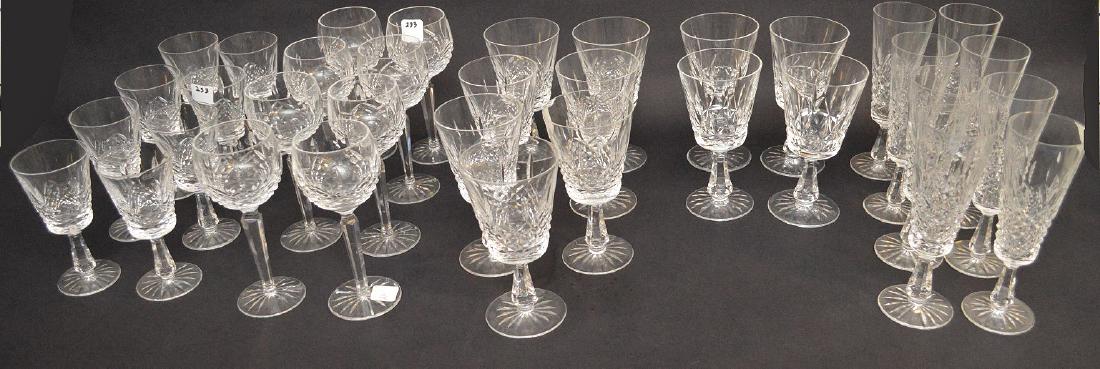 35 pieces Waterford "Lismore"  stemware, 4 non matching (1 of 6)