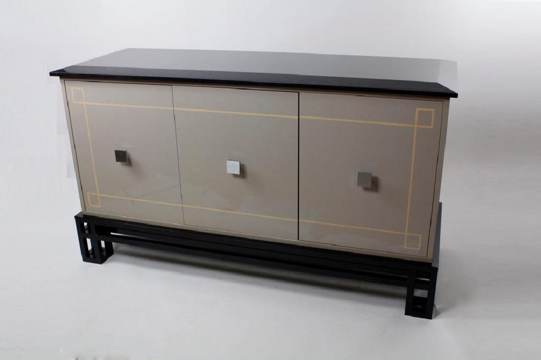 Grey Lacquered Mid Century Modern Sideboard or Low (1 of 9)