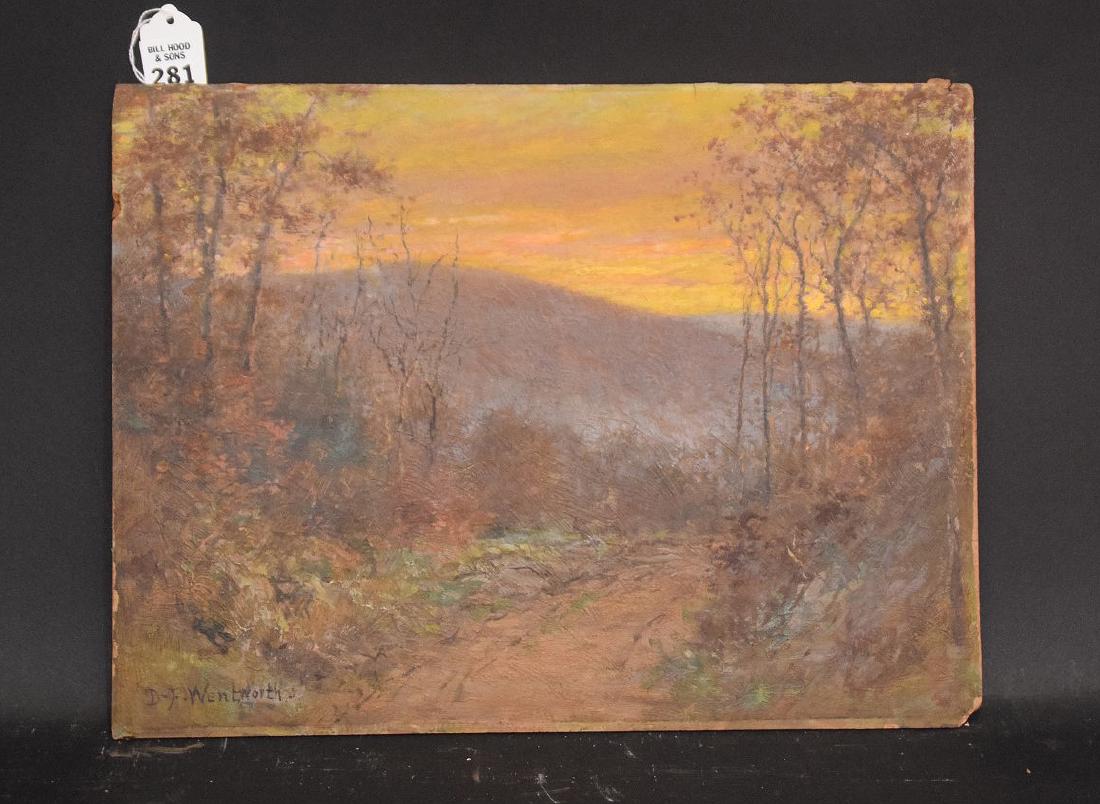 Daniel Wentworth (American 1850 - 1934) oil on board, (1 of 5)