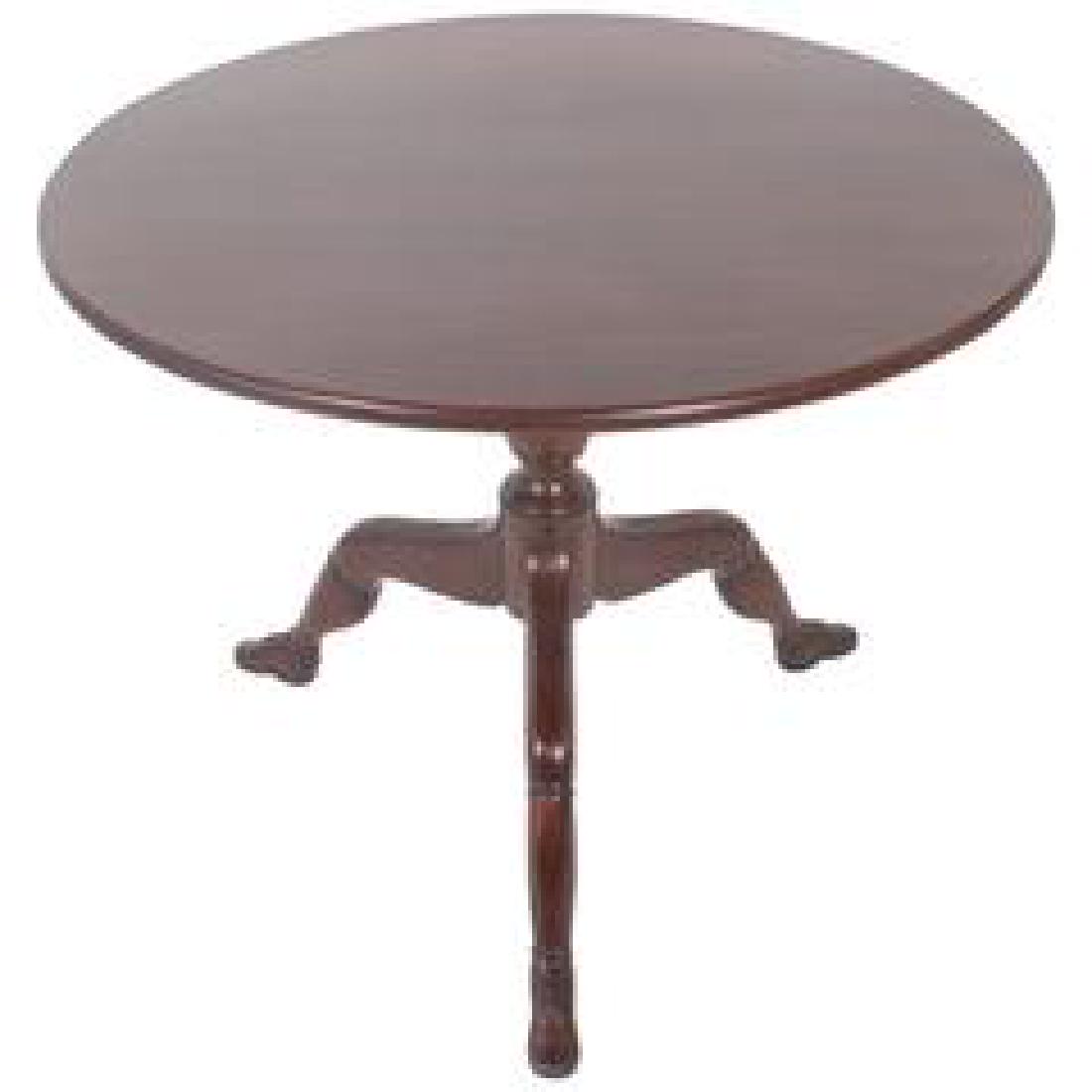 English Mahogany Round Tilt Top Tea Table with detail (1 of 7)