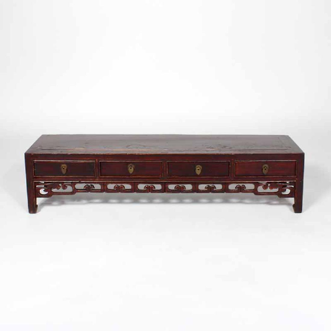 Small Low Four Drawer Alter Table or Display stand with (1 of 5)