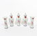 Chinese Export Parrot Motif 5 piece Garniture Set